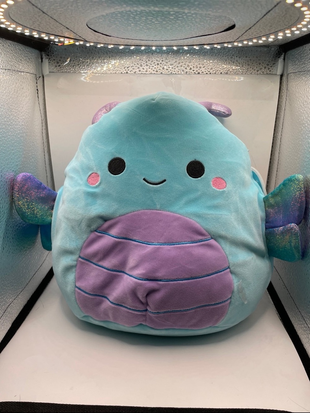 Squishmallows Aqua and Purple Sea Creature Plush